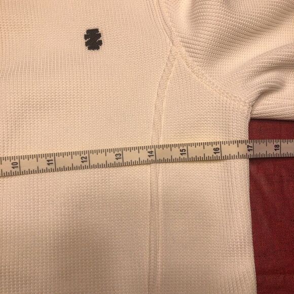 Izod Cream Long Sleeve Knit/Fleece Lined Jacket - Picture 6 of 8
